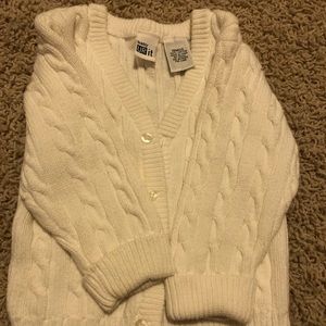White cardigan